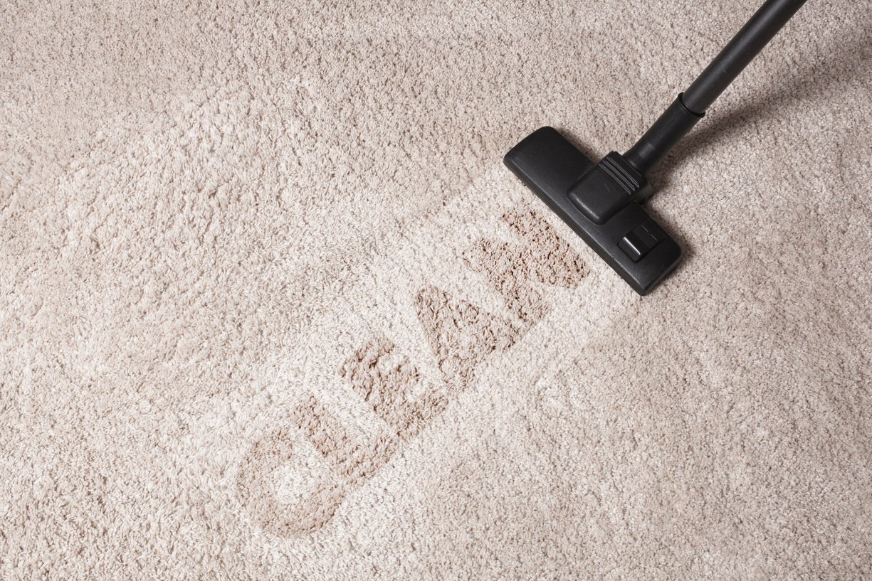 carpet dust cleaning with vacuum cleaner